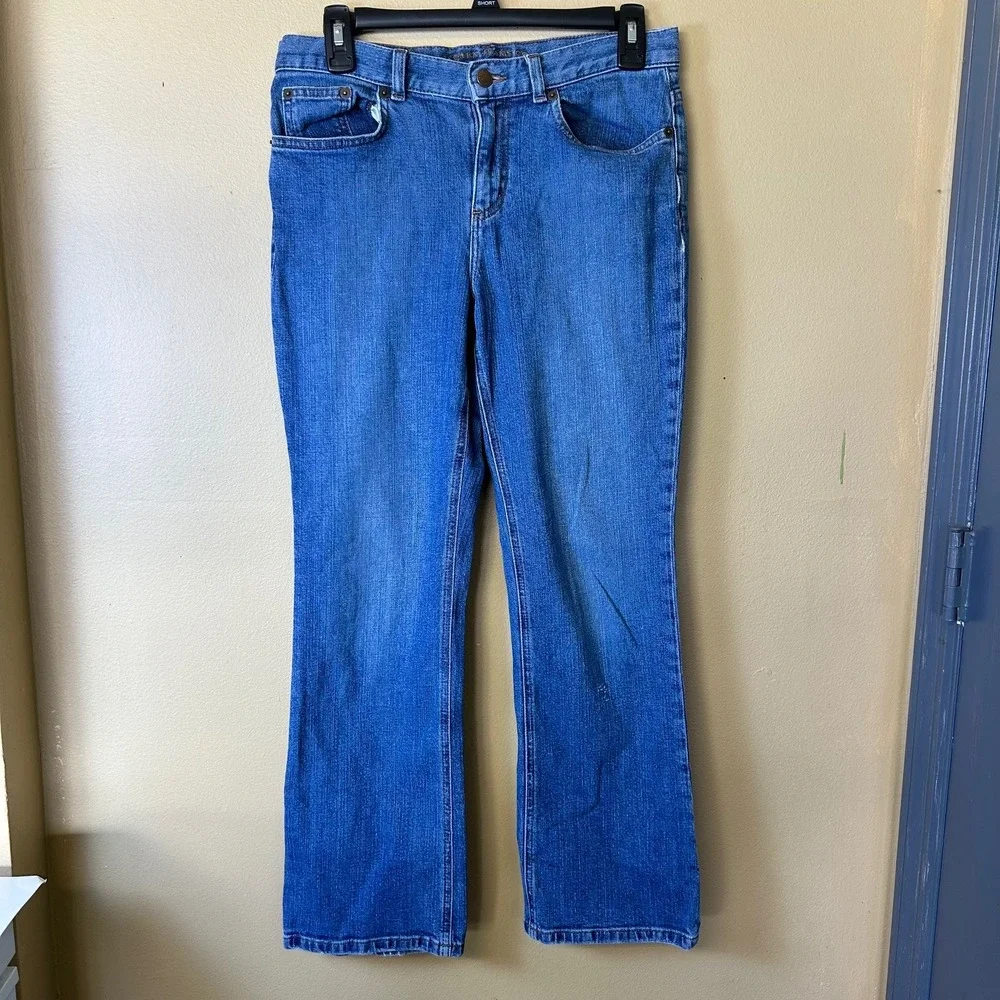 Lauren Jeans Co. Ralph Lauren Blue Denim Bootcut Jeans Women's Size‎ 8P